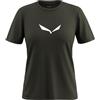 SALEWA Solid Dry T-Shirt W, Dark Olive, M