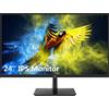 Z Z-Edge Z-Edge Monitor PC 24'' IPS Full HD(1920 x 1080), 75Hz, Schermo LED 16:9, 16,7M Colori HDR con Tecnologia Eye Care, FreeSync, VGA & HDMI Altoparlanti Integrati*2, Montabile VESA- Noir