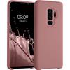 kwmobile Cover per Samsung Galaxy S9 Plus Custodia - Back Case per Smartphone in Silicone TPU - Protezione Gommata - rosa invernale