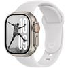 DONEGANI SB per Cinturino Apple Watch 40mm 44 mm 46mm 42mm 45mm 41mm 38mm 49mm Se Ultra 2 Serie 10 9 8 7 6 5 4 3 Band Bracciale Sport Silicone, Bianco