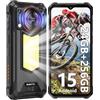 OUKITEL WP53 PRO Rugged Smartphone Android 15, 24GB(8+16) + 256GB/1TB Telefono Indistruttibile, 11000mAh Cellulare Antiurto, 128dB Speaker, 6.52HD, 50MP, 900lm Luce da Campeggio, 4G Dual SIM/IP68/NFC