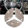 LbsAMP Adesivi per Volante 45mm Bling Cristallo per Mercedes Benz Logo AMG Volante Accessori Interni Mercedes per Mercedes-Benz A B C E G CLA CLS GLA GLC GLE GLK - Oro