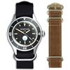 WTI WORLD TIME INTERNATIONAL Wartime | TR-900 Orologio aereonautica militare uomo - Omaggio all'orologio militare del 1960 UDT Navy Seal Teams, design tattico vintage dalla precisione e durata moderne