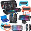 WAXITY [Charge Inside] Switch 2 Case Accessories Bundle for Nintendo 2025,23 in 1 Kits with Carrying Case,Controller Charger,Protective Shell for Joycon/Console,Tempered Glass for Nintendo