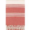 Vico Casa® Telo mare 90x200cm in cotone, Rosso/Telo spiaggia, piscina, asciugamano mare, modello Palau