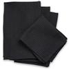 Encasa XO Asciugamani da cucina e salviette in cotone Grigio Nero | Strofinaccio in waffle e tessuto piatto | Set strofinacci | 70x45 cm | Riutilizzabile e ad asciugatura rapida Set di 4