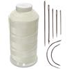 Haobase rivestimento in nylon per cucire 1.371,6 m, in pelle, borse, scarpe, tela, con kit di aghi da cucito