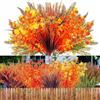 Journdream - 20 bouquet di fiori artificiali autunnali, piante artificiali per esterni, resistenti ai raggi UV, per giardino, portico, fioriera