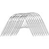 Wvxilyr 9 Pezzi Ferri da Maglia Circolari in Acciaio Inossidabile, Set di Ferri Circolari da Maglia in Acciaio Inox, Misure da 2,5 a 10 mm, per Calze, Maglioni, Colletti e Maniche (40 cm)