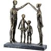 Casablanca modernes Design Casablanca - Scultura protettiva per mani in resina, bronzo, finitura anticata, 30 x 26 x 9 cm