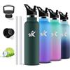 Grsta Borraccia Termica, Bottiglia Termica 750ml, Senza BPA, Bottiglia Termica Con filtro e Cannuccia, Borraccia Sportiva, Senza Perdite, Borracce per Campeggio, Viaggio, Fitness, Palestra, Escursionismo