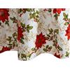 Elrene Home Fashions Tovaglia natalizia in vinile impermeabile e antimacchia, con retro in flanella, rotonda, 177,8 x 177,8 cm