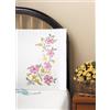 Design Works Tobin Coppia di federe stampate per ricamo, 50 x 76 cm, fragrante floreale, standard