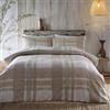 UW Home Appletree - Set copripiumino in flanella di flanella, per letto king size (230 x 220 cm), 100% cotone spazzolato, super morbido, colore: marrone chiaro e verde tartan, a scacchi