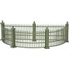 Department 56 Dickens Village Accessories Zoological Gardens - Set di statuette di recinzione in miniatura, 5 cm, colore: verde