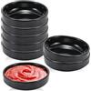 GOEDCH Ciotole per Salse: 8 Pezzi di Ciotole per Salsa di Soia Ciotole Rotonde Nere per Sushi da 8.7 cm x 2.5 cm, Ciotole Aperitivo per Contorni, Sushi, Ketchup, Barbecue, Impilabili