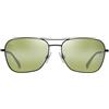 Maui Jim Naauao Occhiali, Matte Black Varnish, 58-16-145 Unisex-Adulto