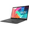 MSI Notebook MSI Modern 15 F13MG-040XIT Intel® Core™ i7 i7-1355U Computer portatile 39,6 cm (15.6") Full HD 16 GB DDR4-SDRAM 512 SSD Wi-Fi 6E (802.11ax) FreeDOS Grigio [MODERN F13MG-040XIT] SENZA SISTEMA OPERATIVO