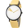 SHENGKE Orologio minimalista da donna, cinturino in pelle ultra sottile, alla moda, creativo, impermeabile