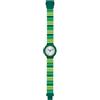 HIP HOP Orologio HWU0438 DONNA MILLERIGHE quadrante CON LOGO BIANCO movimento SOLO TEMPO - 3 LANCETTE QUARZO e CINTURINO SILICONE VERDE