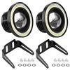 EBTOOLS Fari Angel Eyes Fendinebbia LED grande punto fari universale COB LED antinebbia angel eyes Luci anabbaglianti per veicoli con luci diurne Luce di marcia diurna a LED da 10W 2Pcs