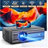 ISinbox Smart 4K Videoproiettore Nativo 1080P WiFi6 BT5.3 700ANSI Proiettori per videogiochi da esterno Supporto Auto 6D Keystone - A357A