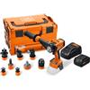 FEIN Trapano Avvitatore a batteria ASCM18-4 QM AS QuickIN Top Set con 7 accessori a cambio rapido QuickIN in valigetta,-BOXX, con batteria GBA 18 V 5,0 Ah AS e caricabatteria (GAL 1880 CV AS).