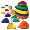 AIYAPLAY Set di 9 pietre di equilibrio, design antiscivolo, per interni & esterni, impilabile, Multicolore | Aosom Italy