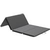HOMCOM Tappetino da Ginnastica Pieghevole, Materassino Fitness Spesso 5 cm e Antiscivolo, 240x120 cm, Grigio | Aosom Italy