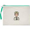Bona Basics Bucbgi-100659-s, Pochette Donna, Beige, 21x15 Cm
