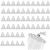 MEZOKUCEL 50 Ugelli Per Soffione Doccia Sostitutivi Per Foro Di Spruzzo Ugello In Silicone Beccuccio Per Irrigatore Punte Rotonde Parti Di Riparazione Per Soffione Doccia (Gel di silice)