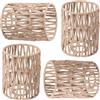 Yearninglife Paralume in rattan, lampada da terra, paralume a sospensione, piccola lampada a sospensione in rattan, accessorio per lampada da tavolo, lampade da appendere, lanterna, per torte, sala da pranzo, bar,