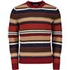 SUN 68 MAGLIONE GIROCOLLO A RIGHE IN LANA