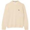 LACOSTE MAGLIONE GIROCOLLO IN LANA CARDATA