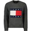 TOMMY JEANS MAGLIONE GIROCOLLO MELANGE FLAG