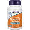 Now Foods Olio di pesce Omega-3 distillato molecolarmente 1000 mg 30 Capsule molli