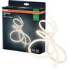 OSRAM Strisce LED decorative Neon Flex bianco caldo 3m in silicone, protezione IP44, illuminazione indiretta e diretta per giardino e balcone