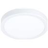 Eglo Fueva 5 LED Plafoniera da soffitto, diametro 21 cm, plafoniera a 1 luce in acciaio con superficie in plastica, plafoniera color nero, bianco, illuminazione bianco caldo