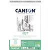 Canson 1557 album spiralto lato corto,grana leggera,120 gr, 50 fogli, 14,8x22,7 cm