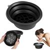 Srcasy Ciotola Per Il Ghiaccio In Silicone Per Il Viso, Face Ice Bath Bowl, Ciotola Da Bagno Di Ghiaccio, Bacino Portatile a Raffreddamento Rapido, Lavandino Portatile Per Sollievo Dal Gonfiore (Nero)