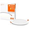 LEDVANCE LED SPOT INTEGRATED SLIM Ø22,5 cm, faretto da incasso per tutti gli ambienti interni, 22W, 3000K, 2000 lumen, 240V, design piatto e moderno, incluso dispositivo di fissaggio, bianco