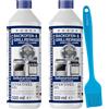 BMUT 1000ml detergente per forno extra forte | con pennello | gel pasta | detergente per barbecue | contro lo sporco ostinato e le incrostazioni | autopulente (2x500ml)