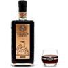 Amaro Milone Nero, 70 cl - Amarissimo di Calabria (35% Vol.) - Liquore Artigianale per Palati Esigenti - Premiato per Design e Gusto Intenso