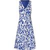 APART Fashion Kurzes Kleid Vestito, Crema-Rosso, 42 Donna