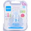 BAMED BABY ITALIA Srl MAM Tettarelle Silicone Misura 1 0+ Mesi 2 Pezzi Ricambio Biberon Neonati