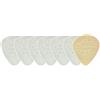 GEWA OVATION Diamond Picks Nylon Standard 351 Plettri - Super Grip - Punta Tonda - Set da 7 (6+1 pezzo Sharp Tip gratis) - 0,38 mm - pure white - bianco - Made in Czech Republic
