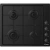 Candy CHW 6 LBB Piano Cottura 4 Fuochi a Gas 60 cm colore Nero