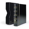 Leuchtturm 313506 Album per Monete Optima Classic - 10 custodie per Monete per Ø 42, 27, 20, 34 mm, 2 copertine, Custodia Nera