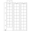 Leuchtturm 315033 Manicotti per Monete Optima 20, 54 Scomparti Trasparenti per Monete Fino a 20 mm di Diametro - Confezione da 5