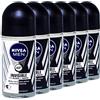 Nivea Men invisible for Black & White Roll On 50 ml - 6 pezzi per confezione